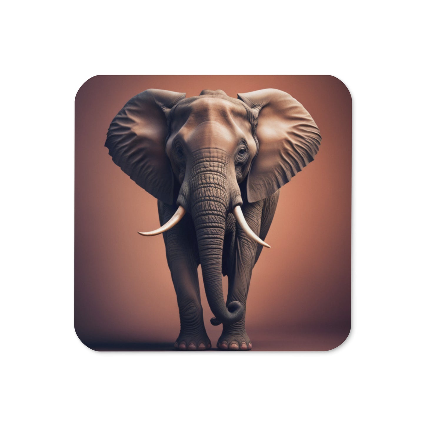 Elephant Cork-back coaster