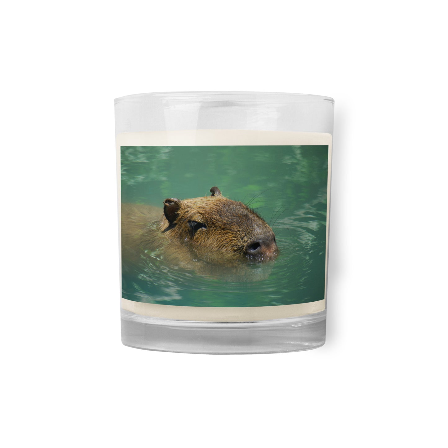 Capybara soy wax candle