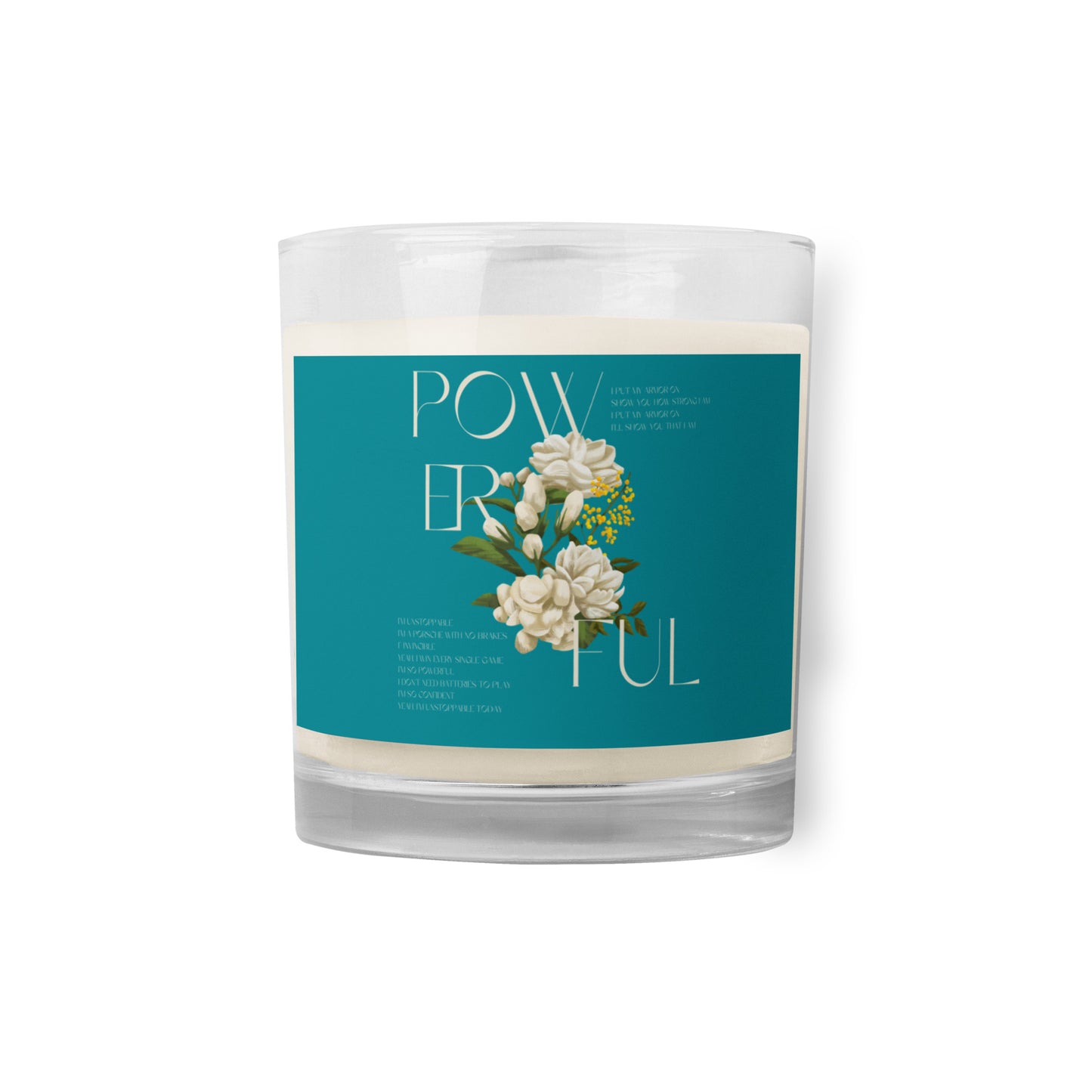 Powerful soy wax candle