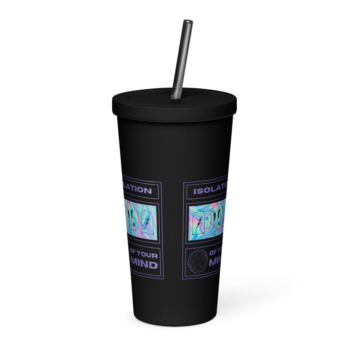 Isolation Insulated tumbler with a straw