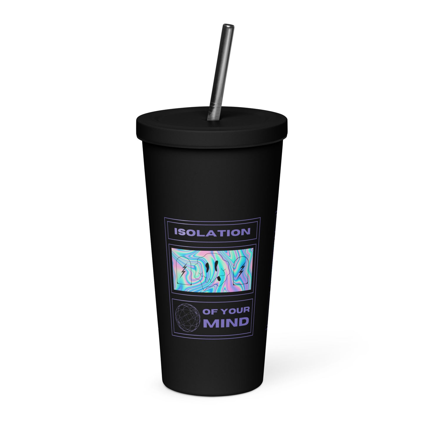 Isolation Insulated tumbler with a straw