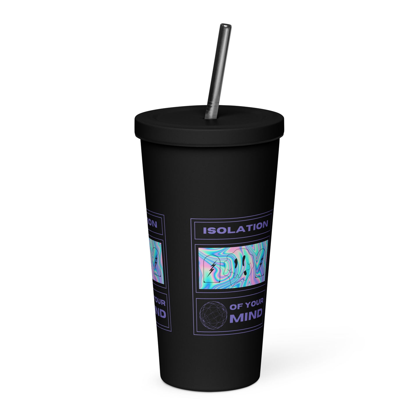 Isolation Insulated tumbler with a straw