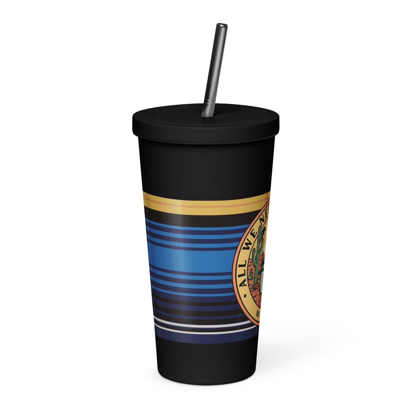 Nature Insulated tumbler with a straw