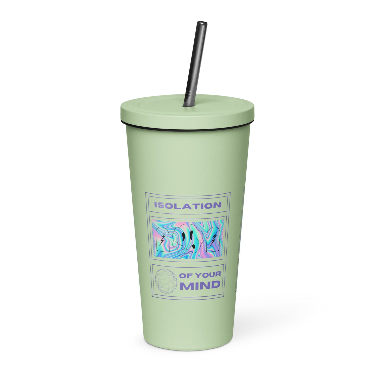 Isolation Insulated tumbler with a straw