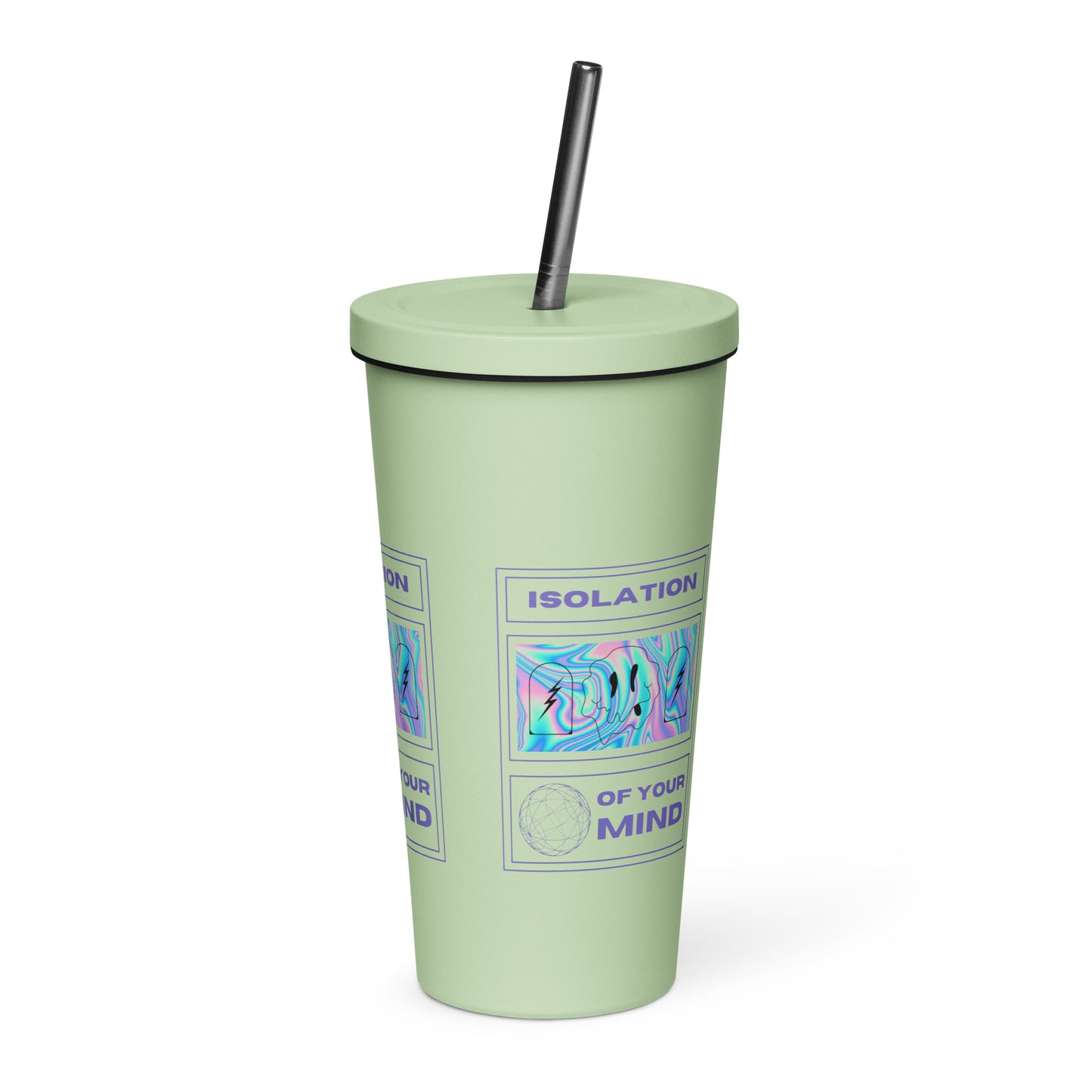 Isolation Insulated tumbler with a straw