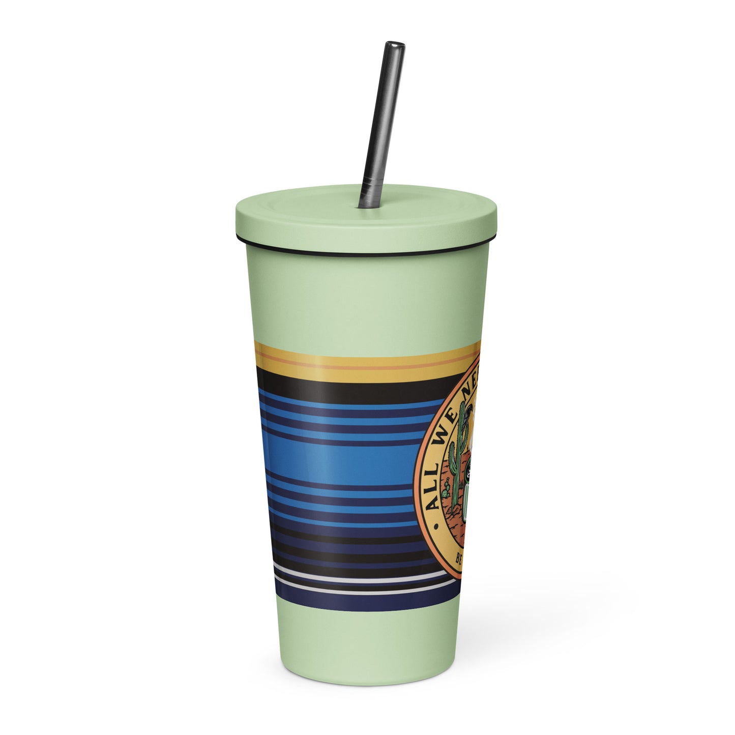 Nature Insulated tumbler with a straw