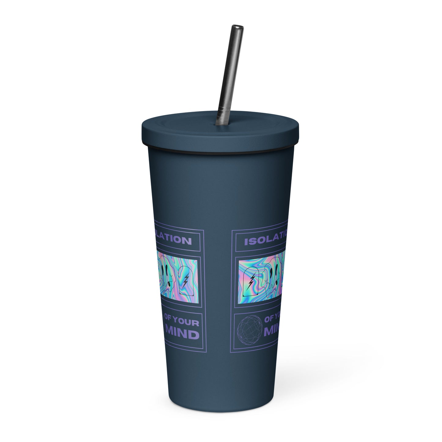 Isolation Insulated tumbler with a straw