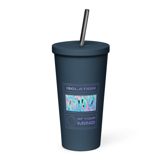 Isolation Insulated tumbler with a straw