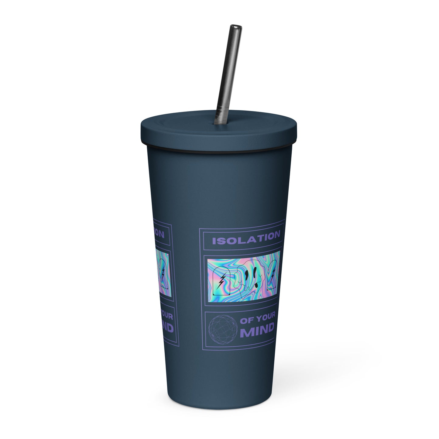 Isolation Insulated tumbler with a straw