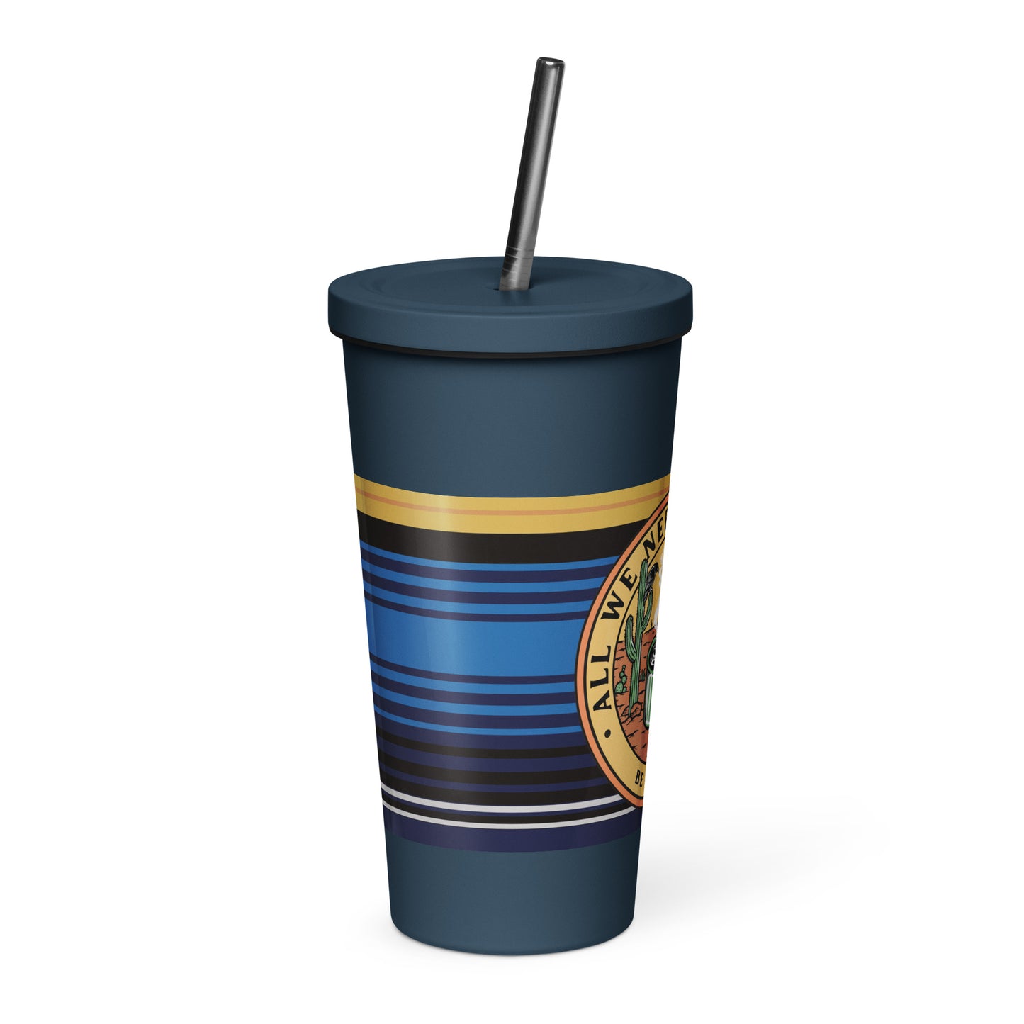 Nature Insulated tumbler with a straw