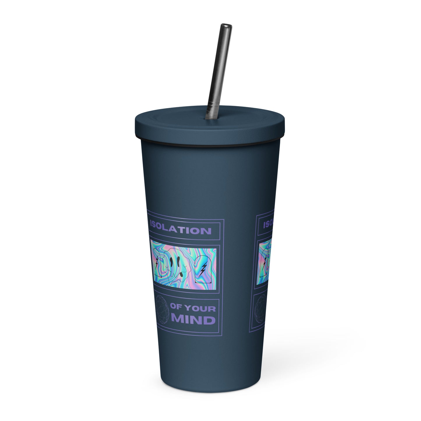 Isolation Insulated tumbler with a straw