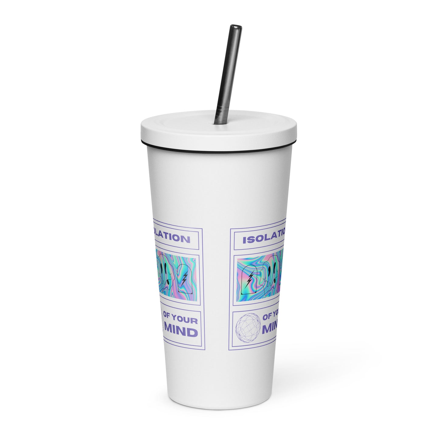 Isolation Insulated tumbler with a straw