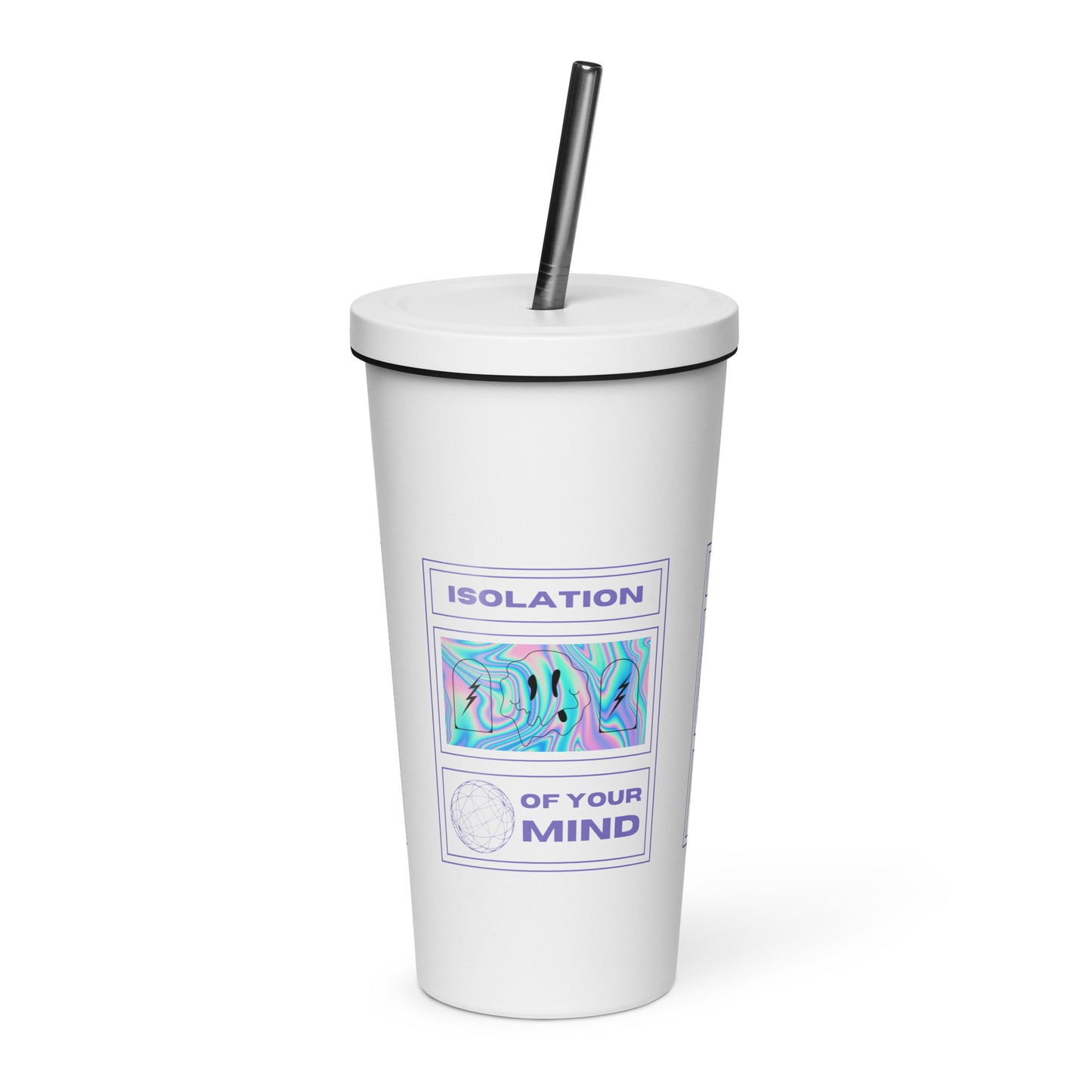 Isolation Insulated tumbler with a straw