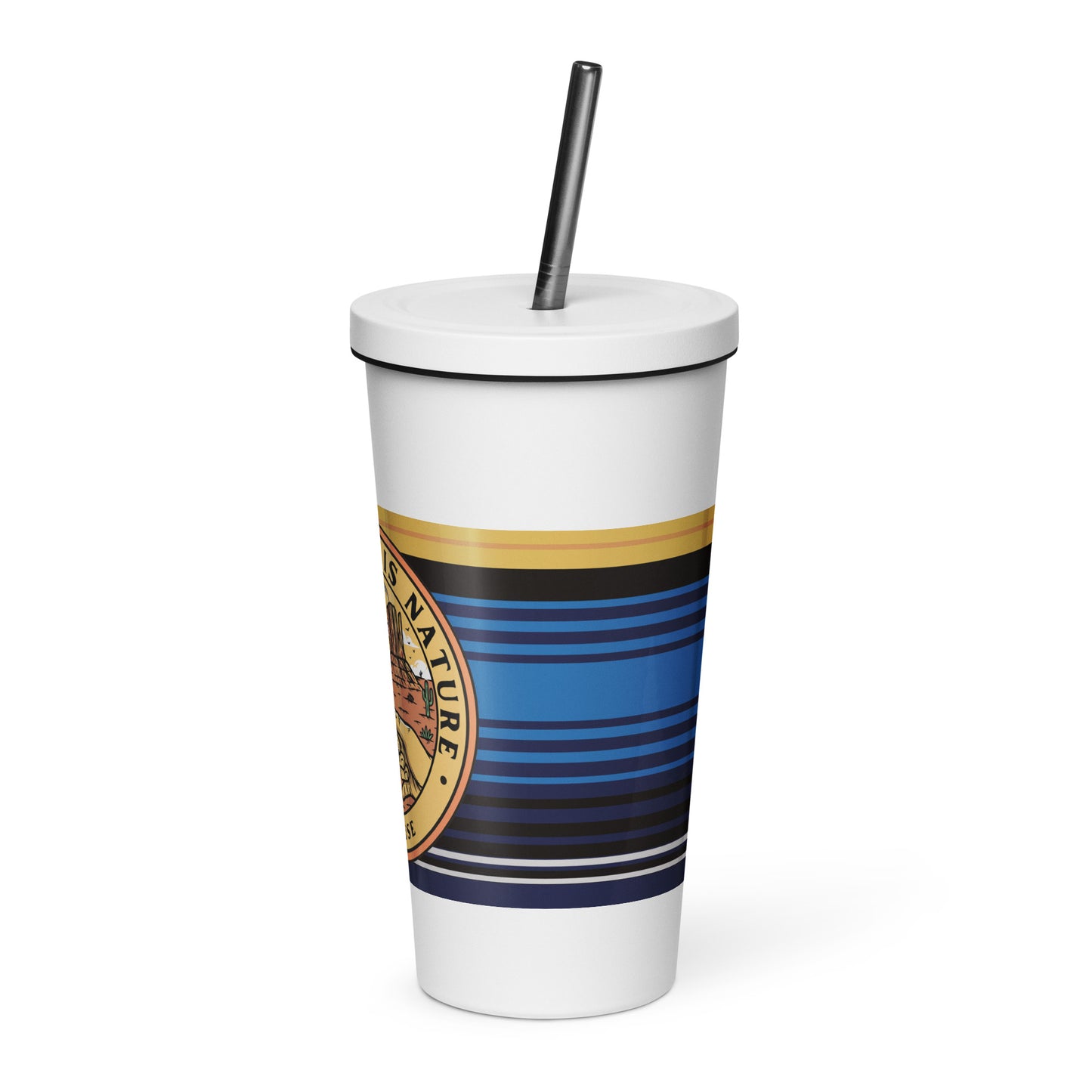 Nature Insulated tumbler with a straw