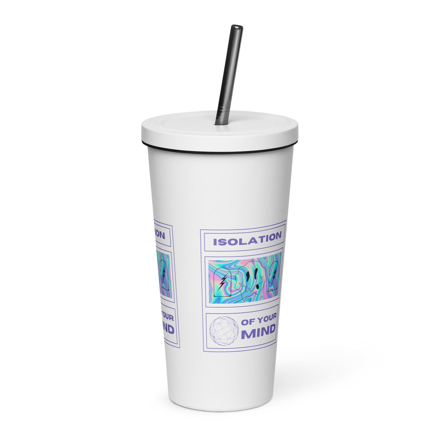 Isolation Insulated tumbler with a straw