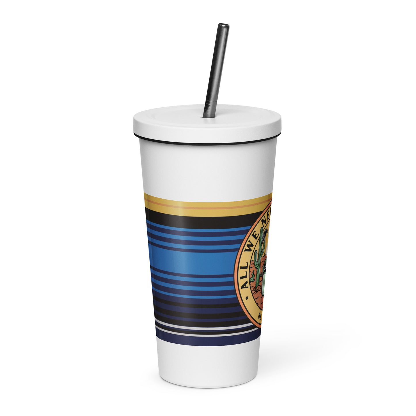 Nature Insulated tumbler with a straw