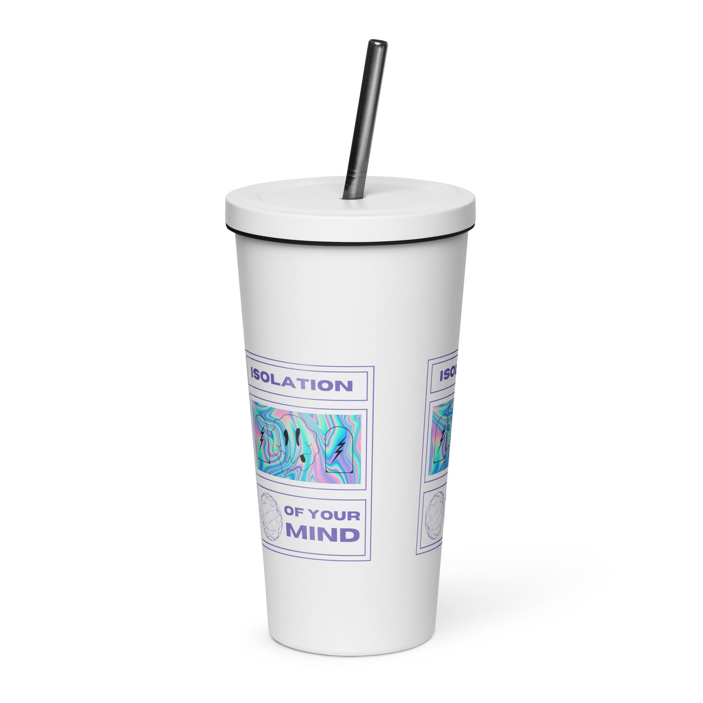 Isolation Insulated tumbler with a straw