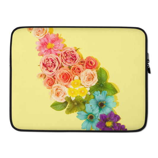 Rainbow flowers Laptop Sleeve