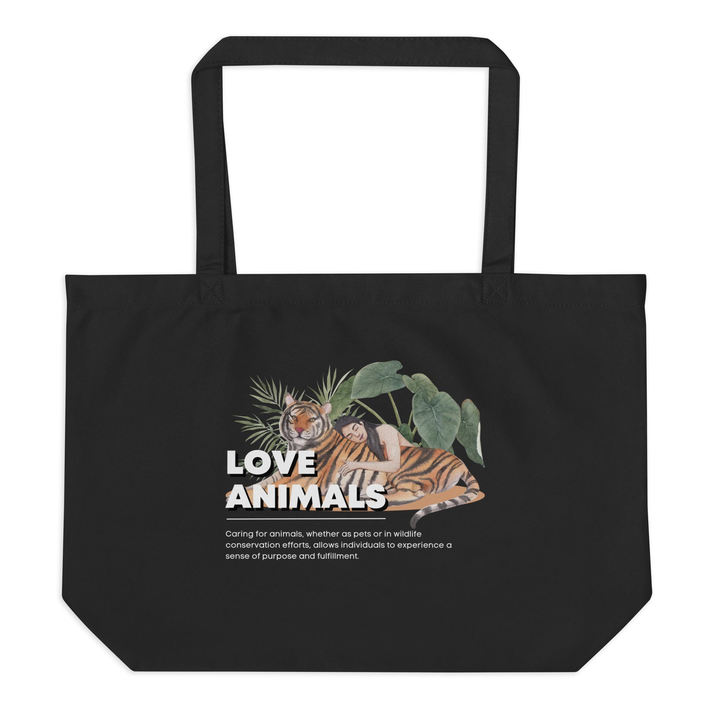 Love Animals Large organic tote bag