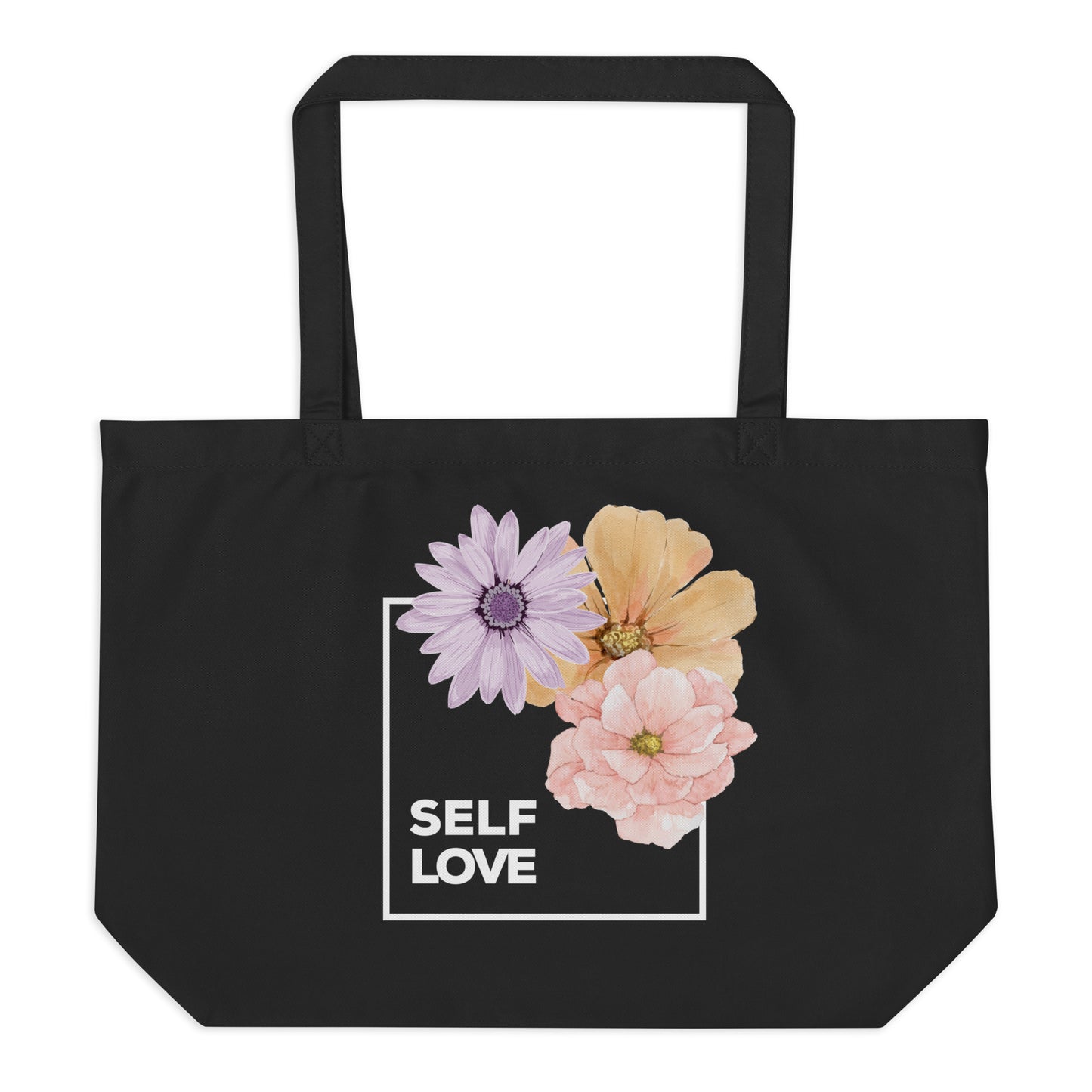 Self Love Large organic tote bag