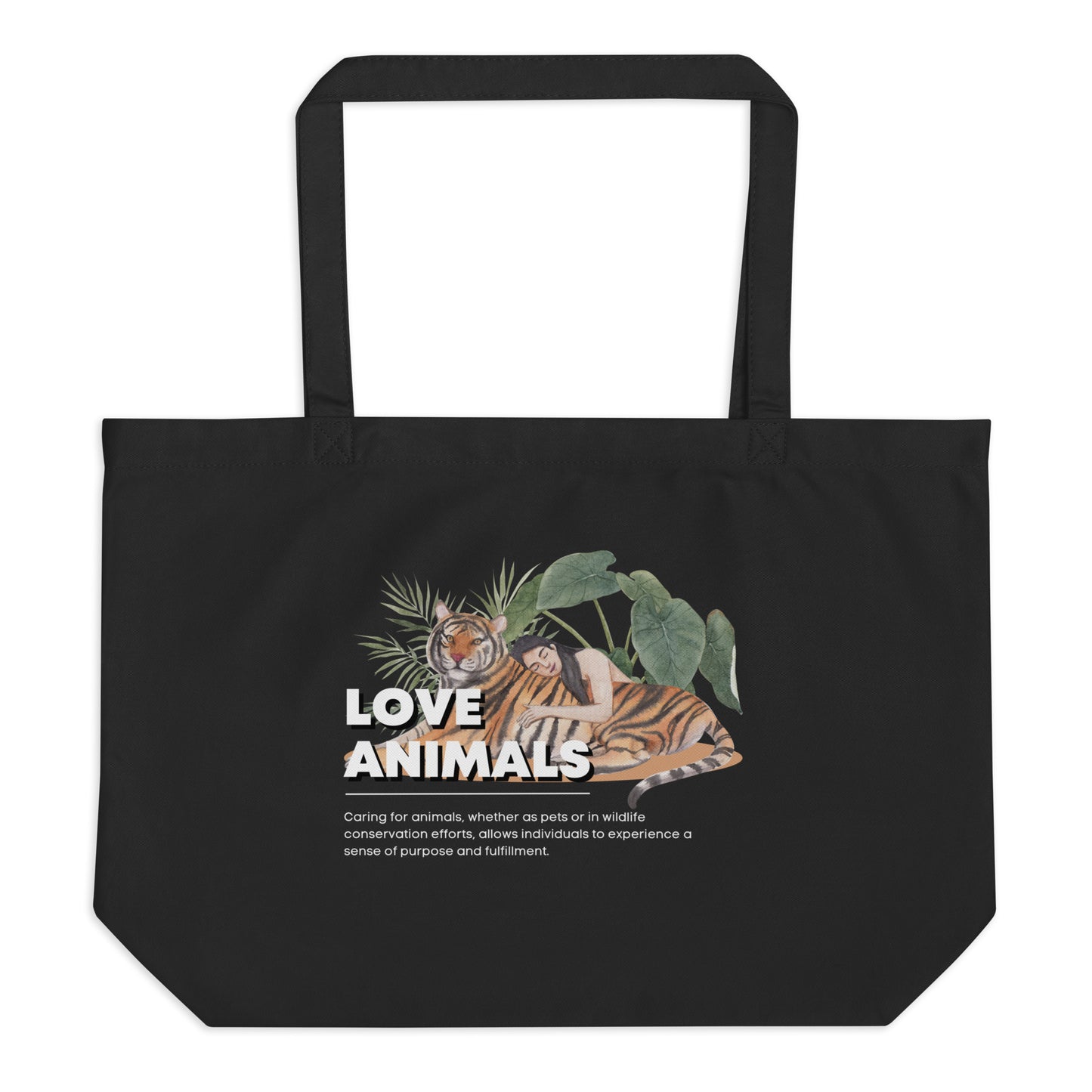 Love Animals Large organic tote bag