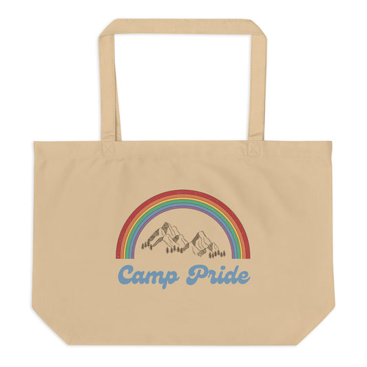 Camp Pride Large organic tote bag