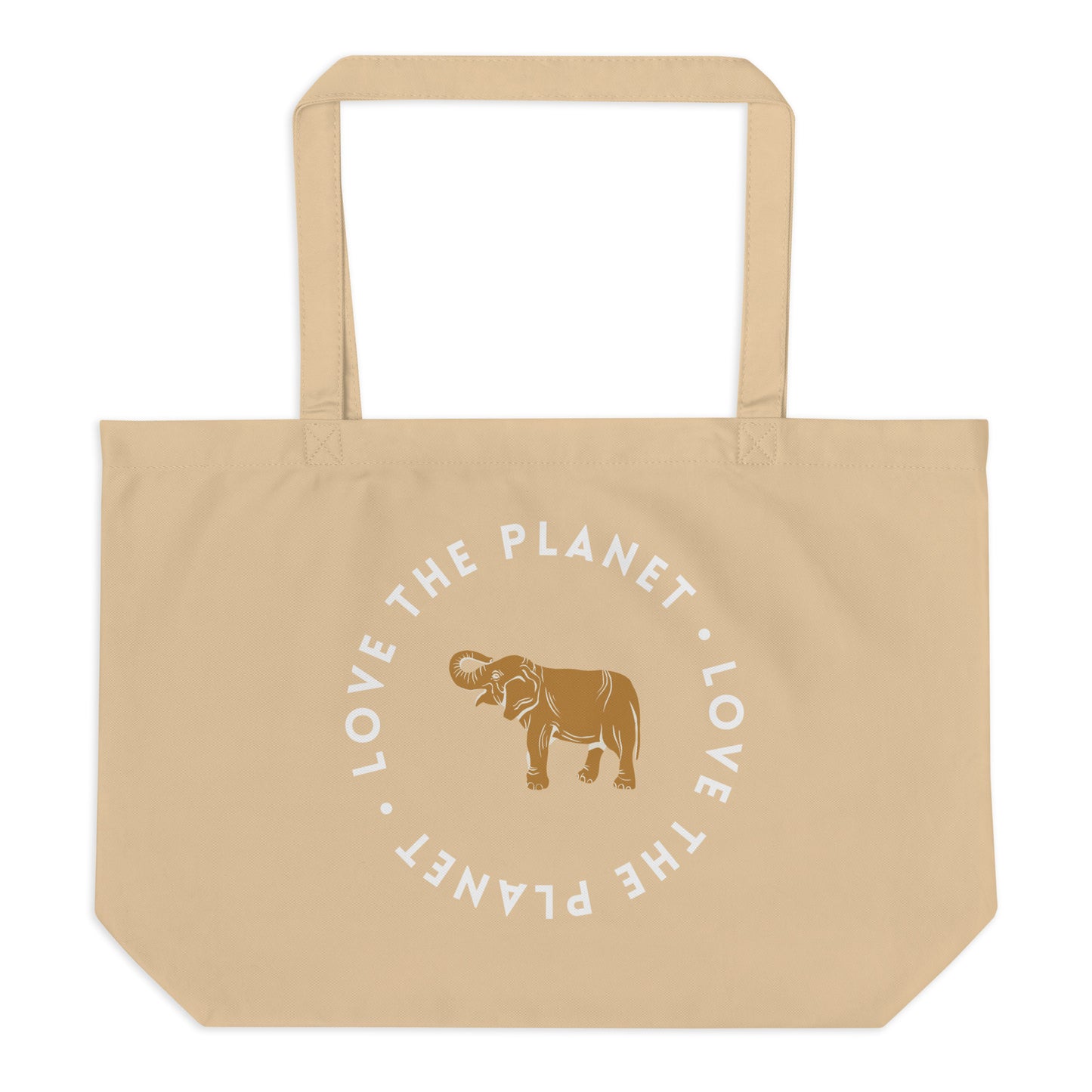 Love the Planet Large organic tote bag