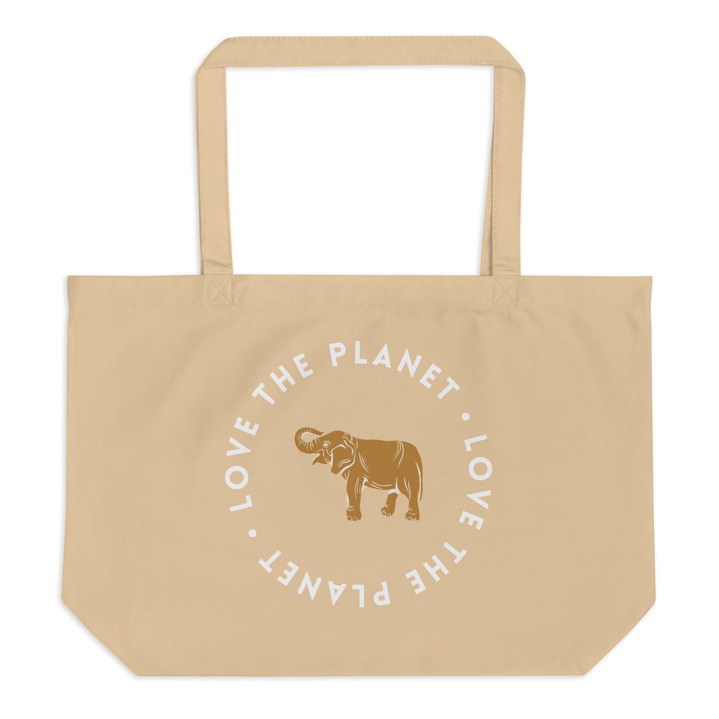 Love the Planet Large organic tote bag