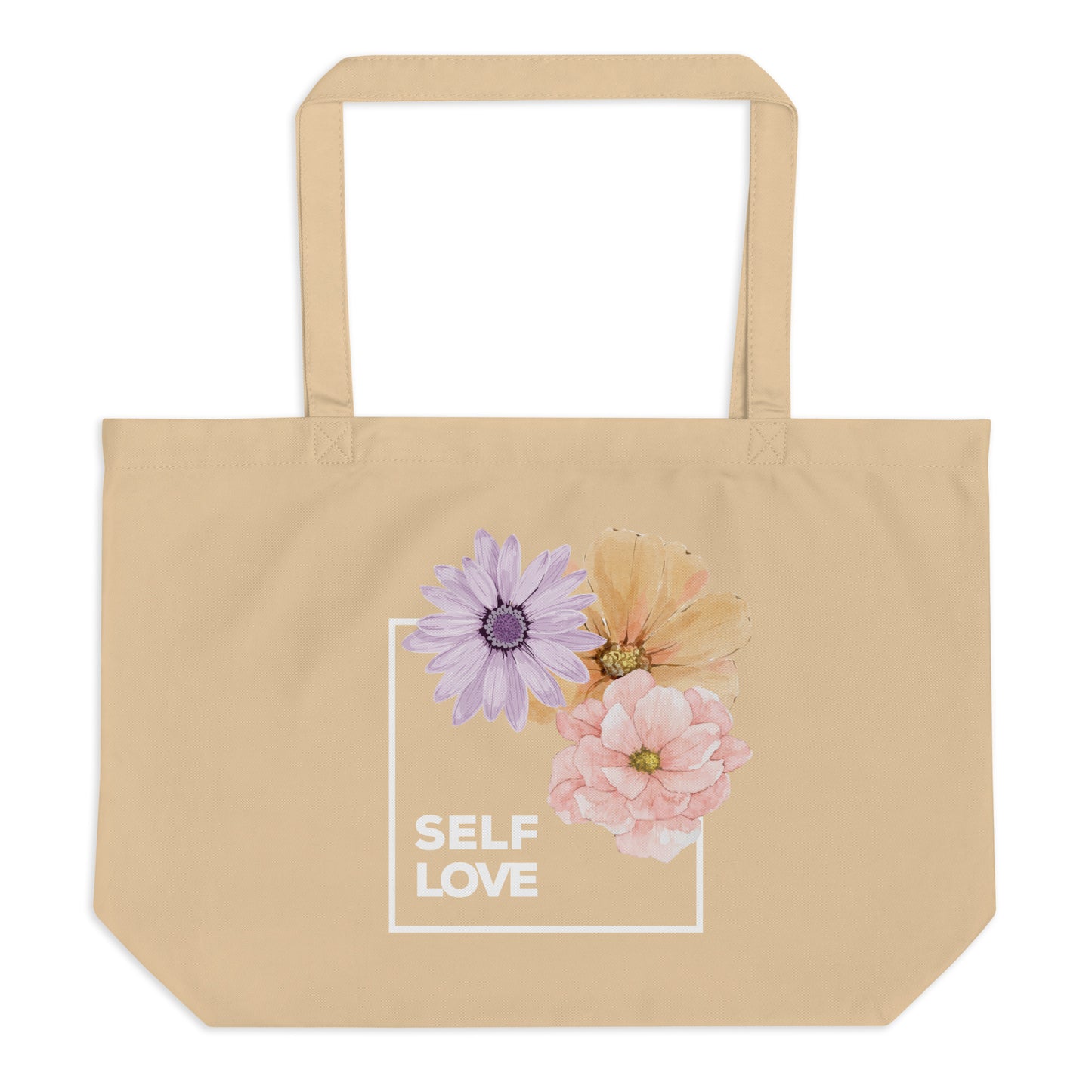 Self Love Large organic tote bag