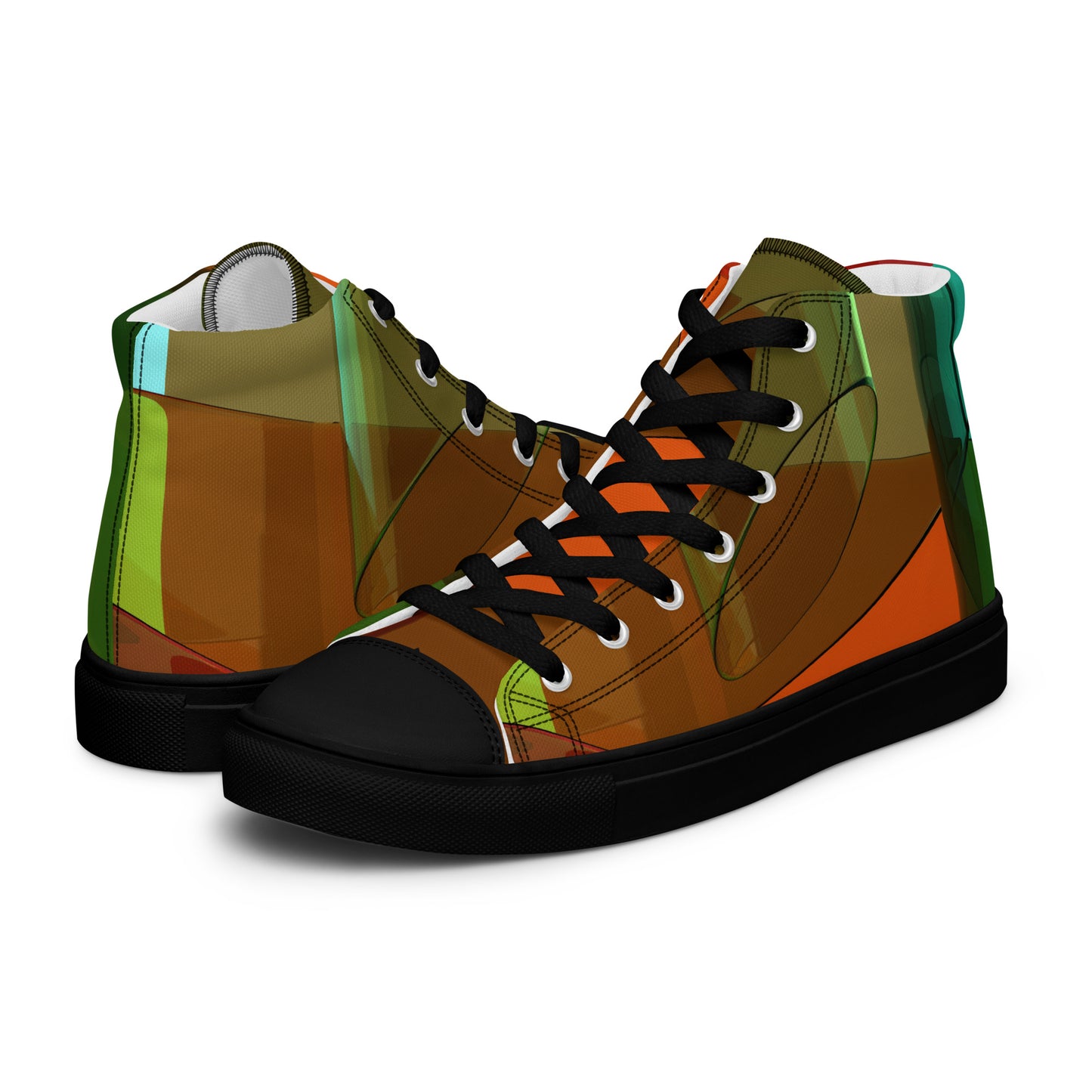 Men’s Patches high top canvas shoes