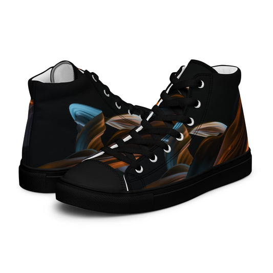 Men’s Paint high top canvas shoes