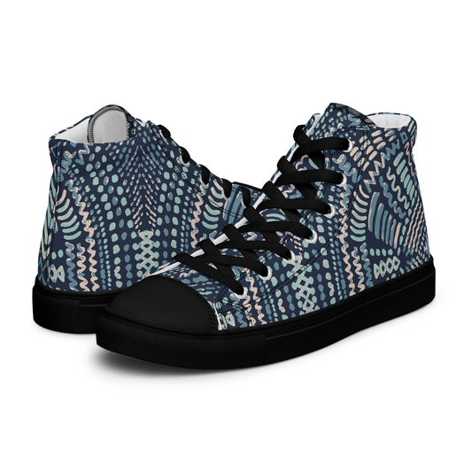 Men’s Blues high top canvas shoes