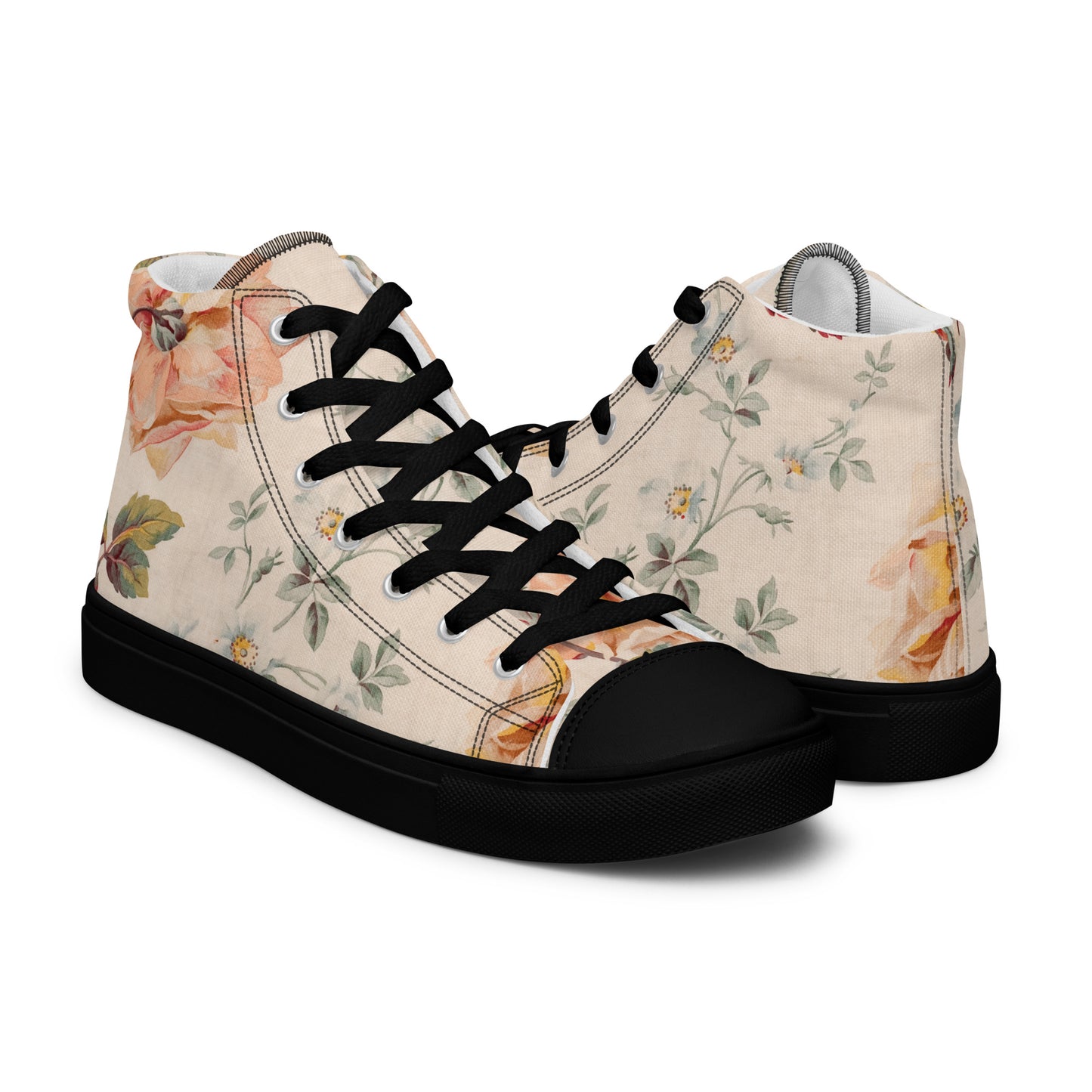 Men’s Roses high top canvas shoes