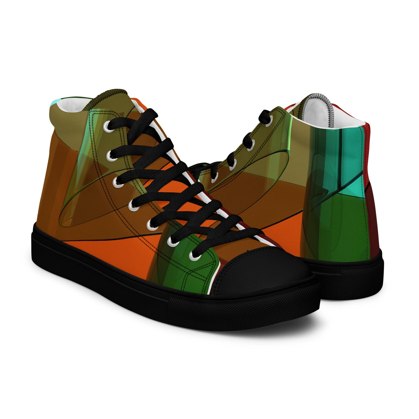 Men’s Patches high top canvas shoes