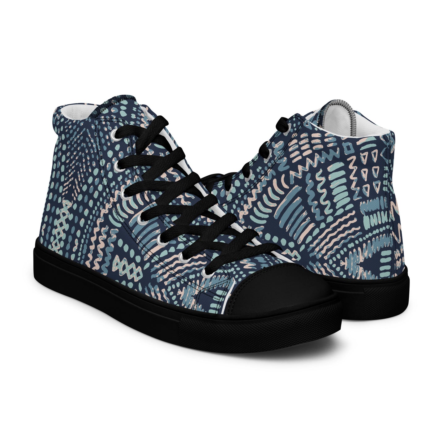 Men’s Blues high top canvas shoes