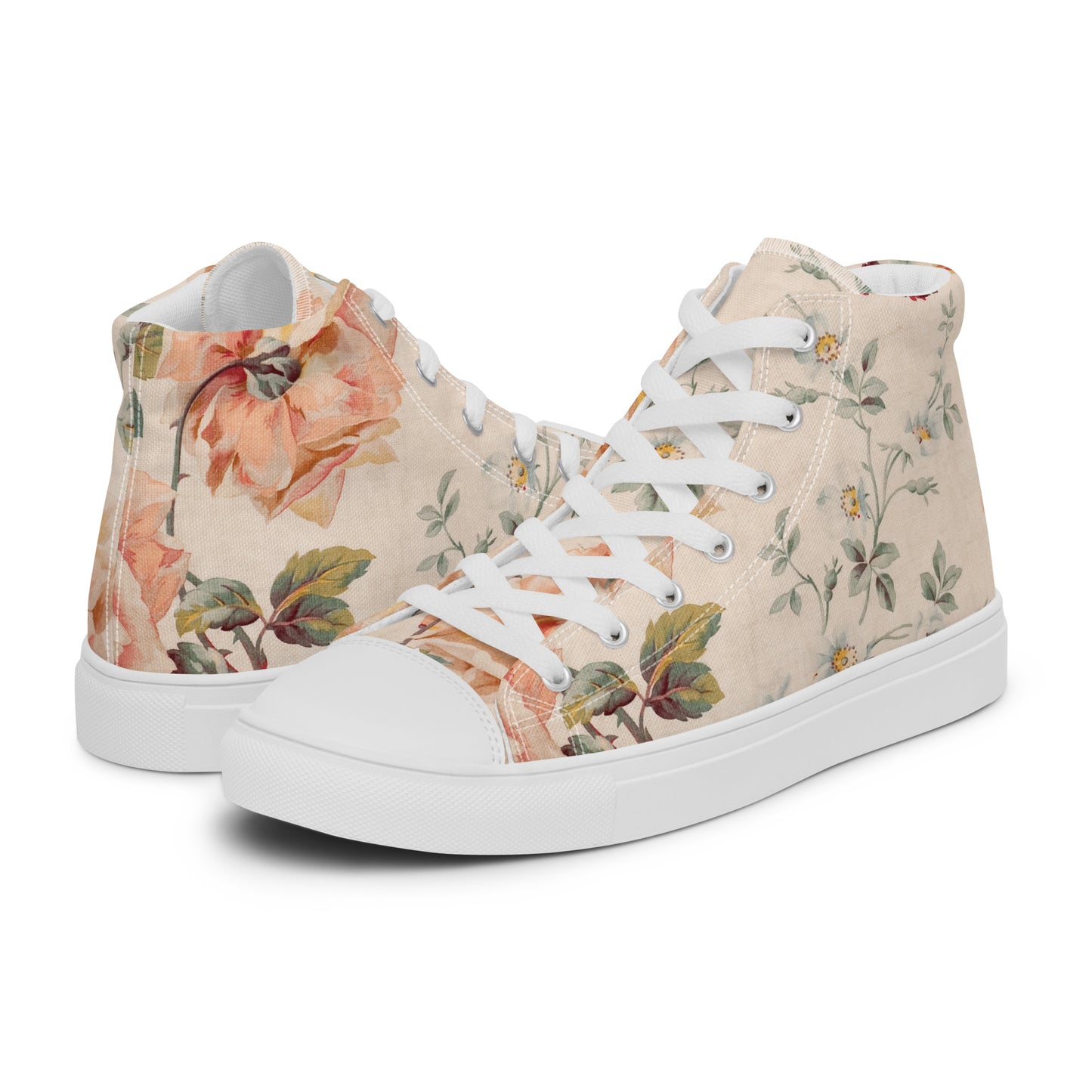 Men’s Roses high top canvas shoes