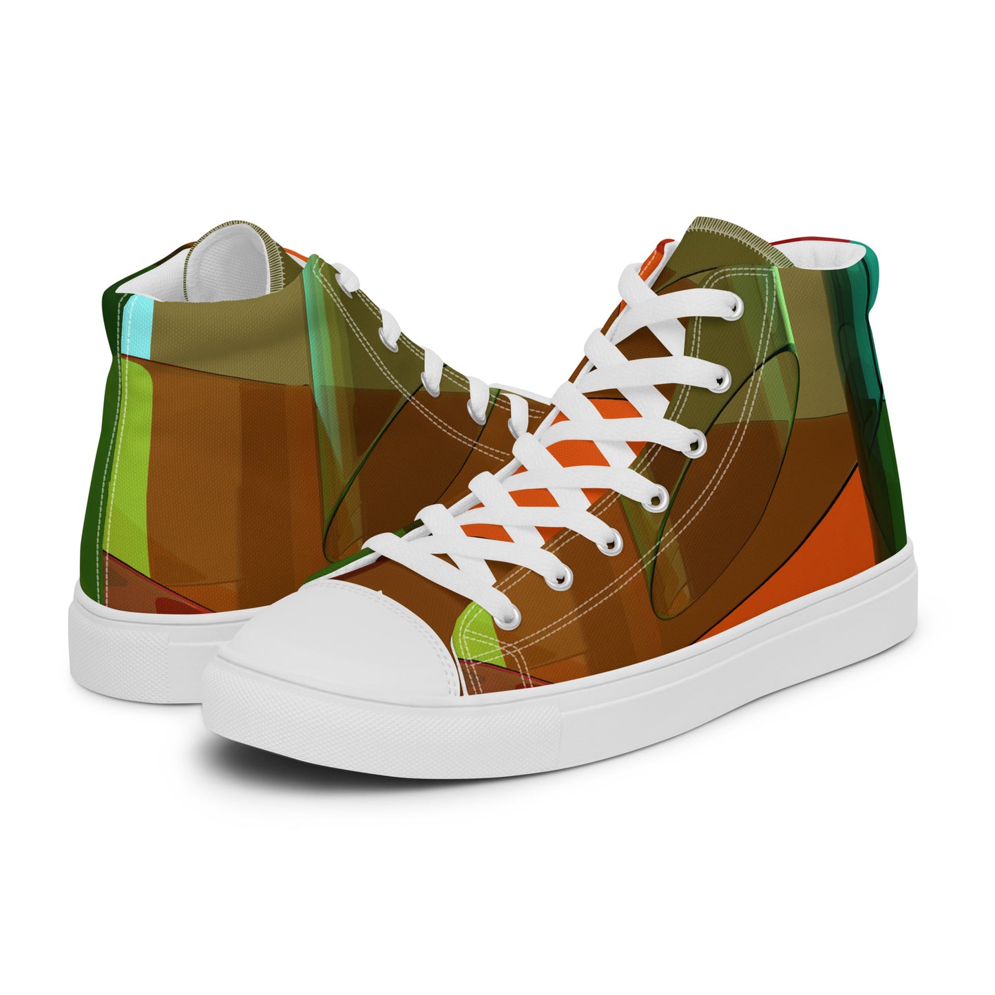 Men’s Patches high top canvas shoes