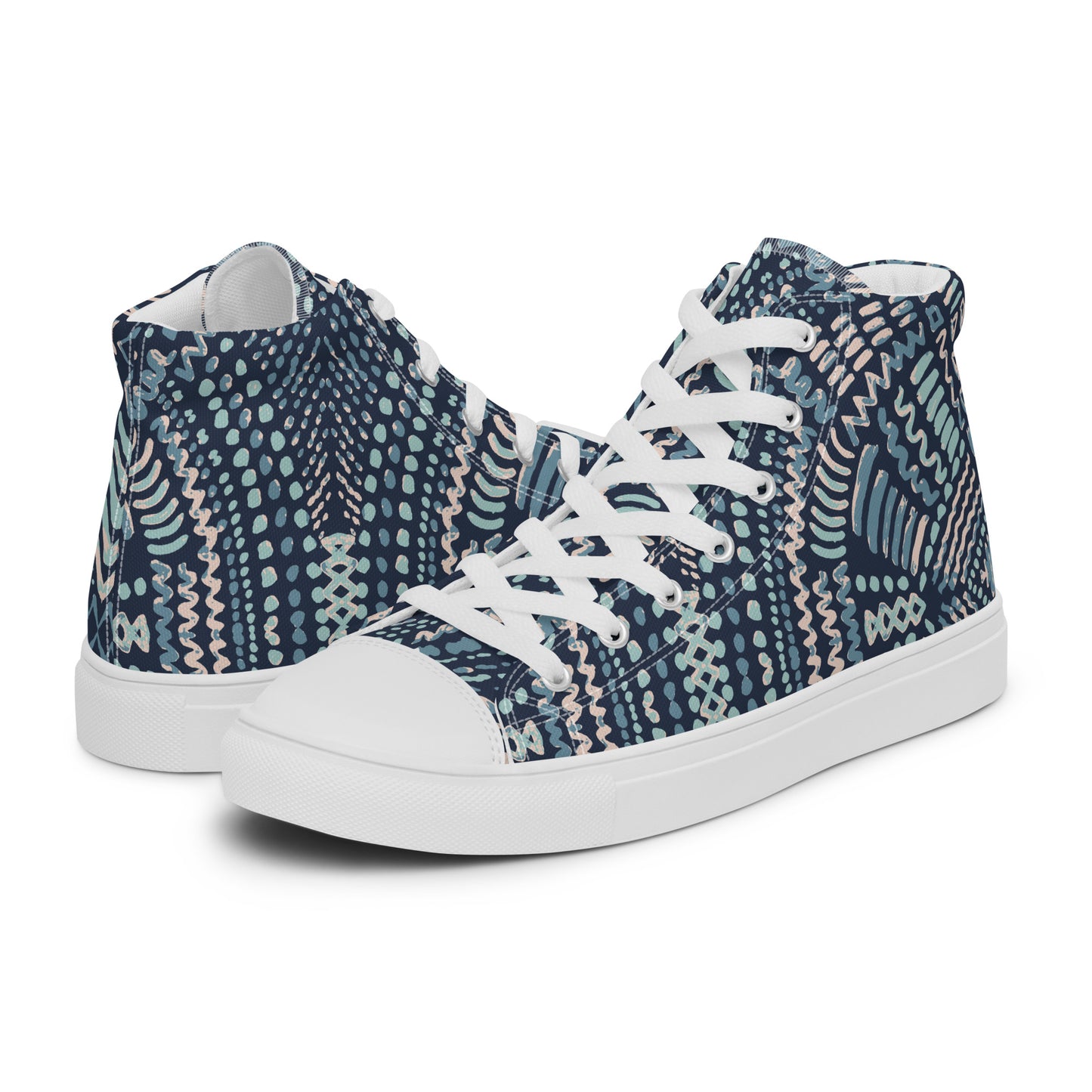 Men’s Blues high top canvas shoes