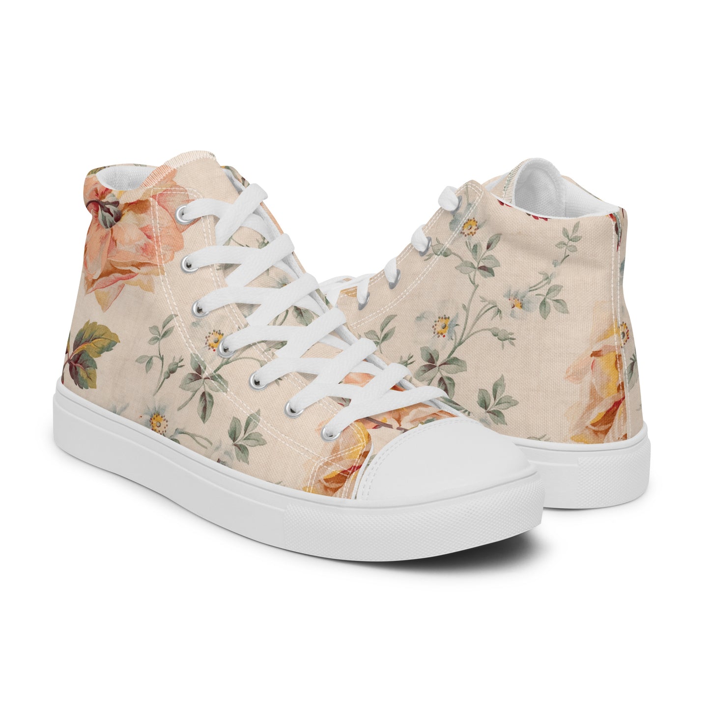 Men’s Roses high top canvas shoes