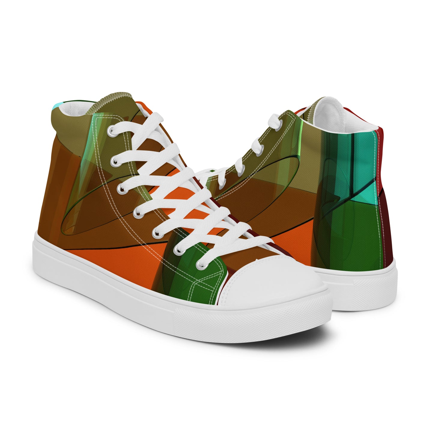 Men’s Patches high top canvas shoes