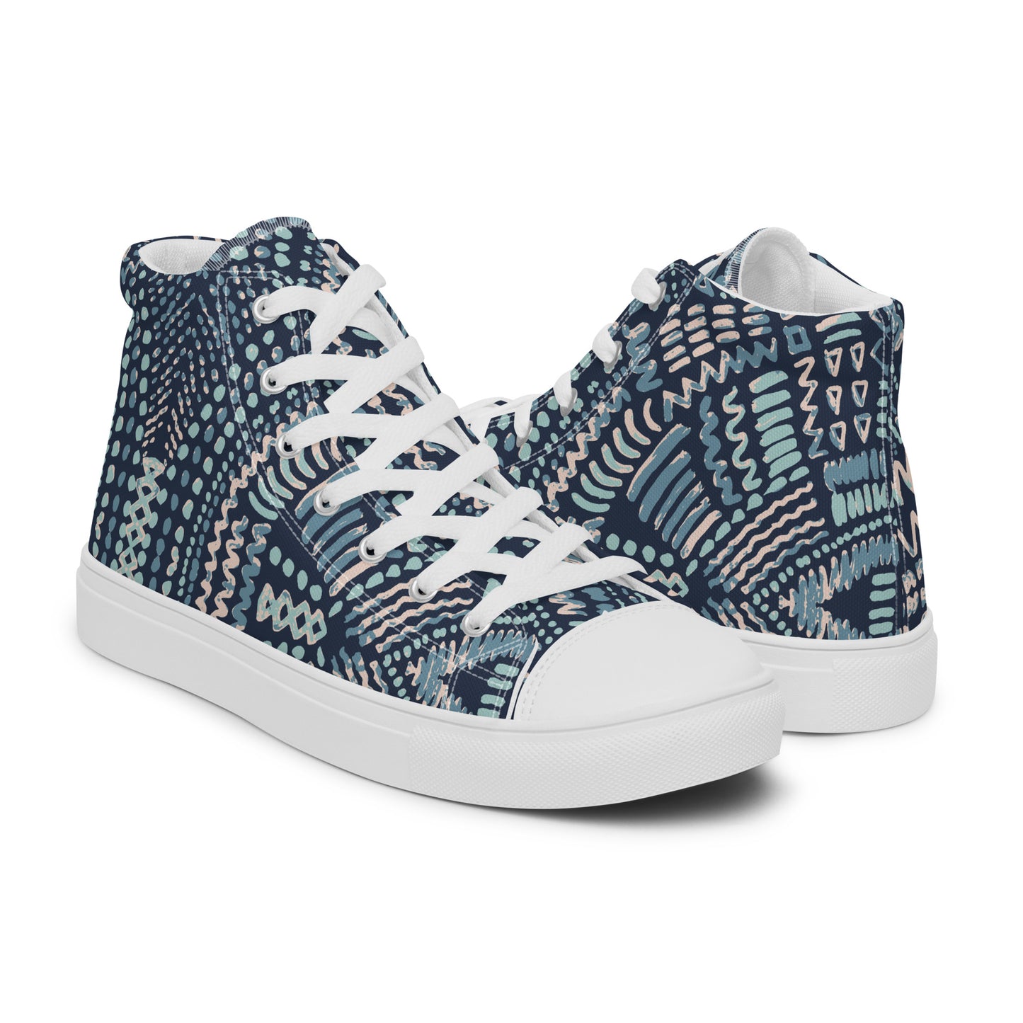 Men’s Blues high top canvas shoes