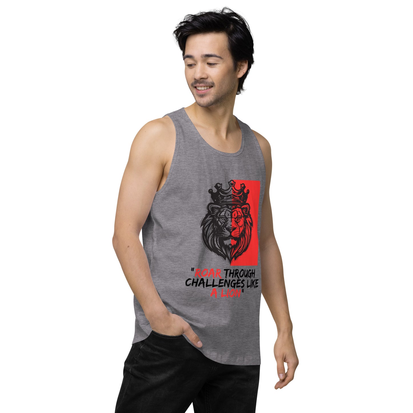 Men’s Lion premium tank top