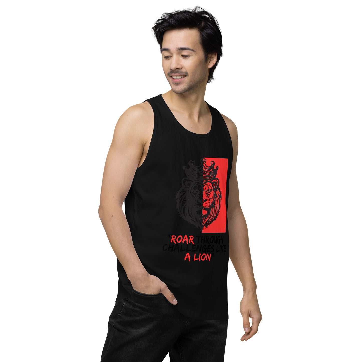 Men’s Lion premium tank top