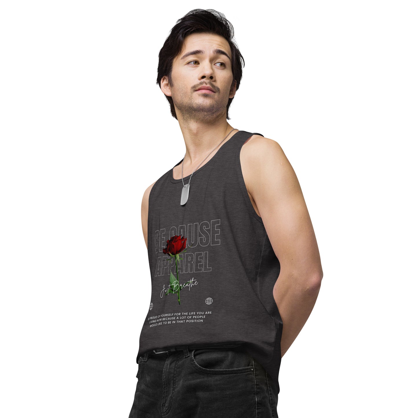 Men’s Rose premium tank top