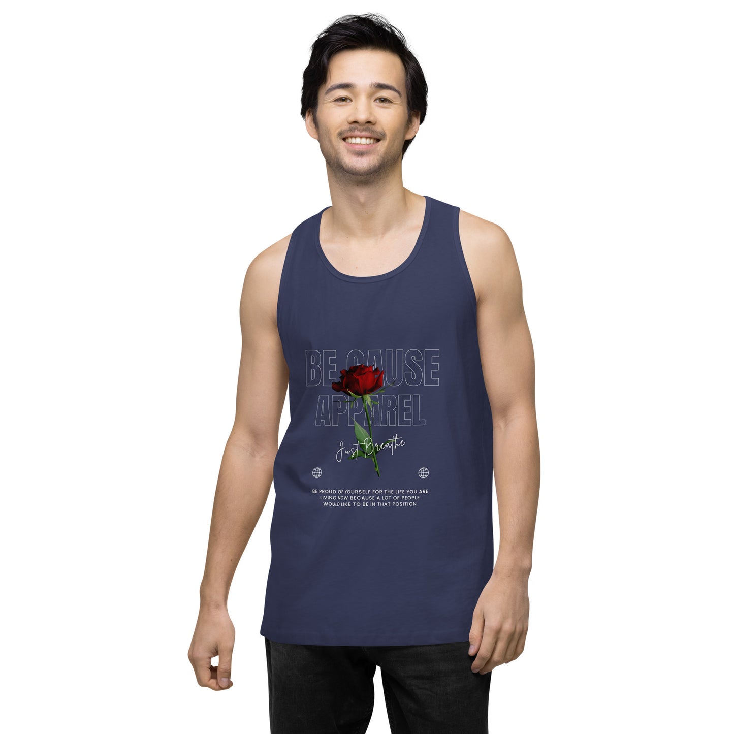 Men’s Rose premium tank top