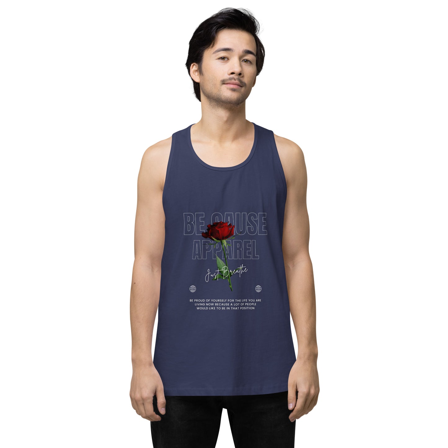 Men’s Rose premium tank top