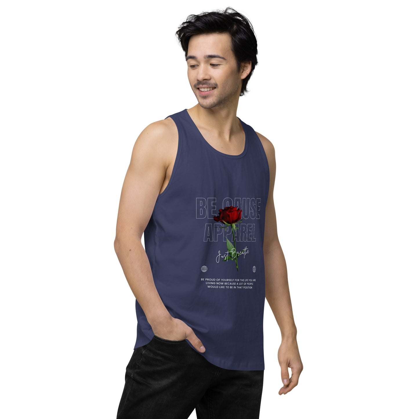 Men’s Rose premium tank top