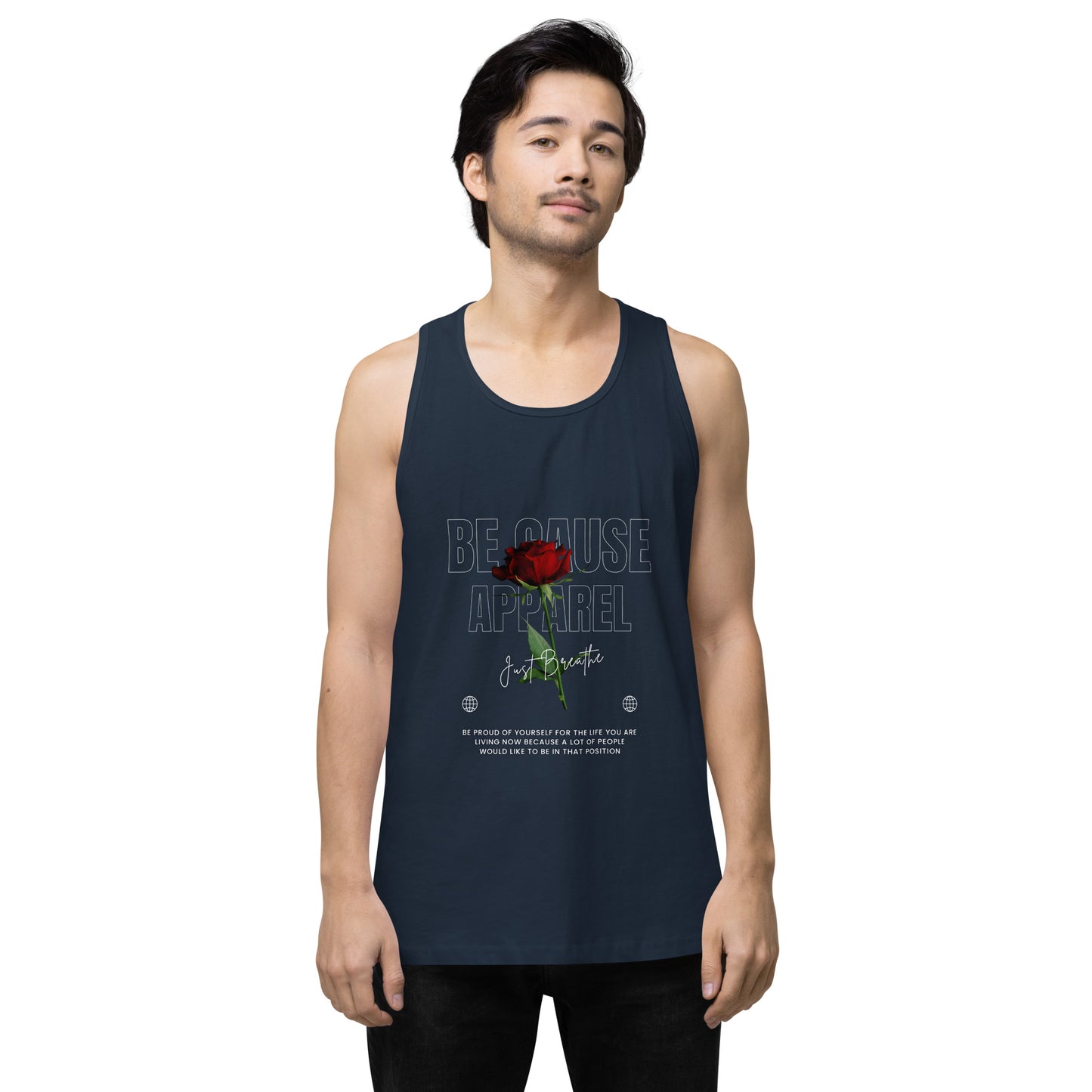 Men’s Rose premium tank top