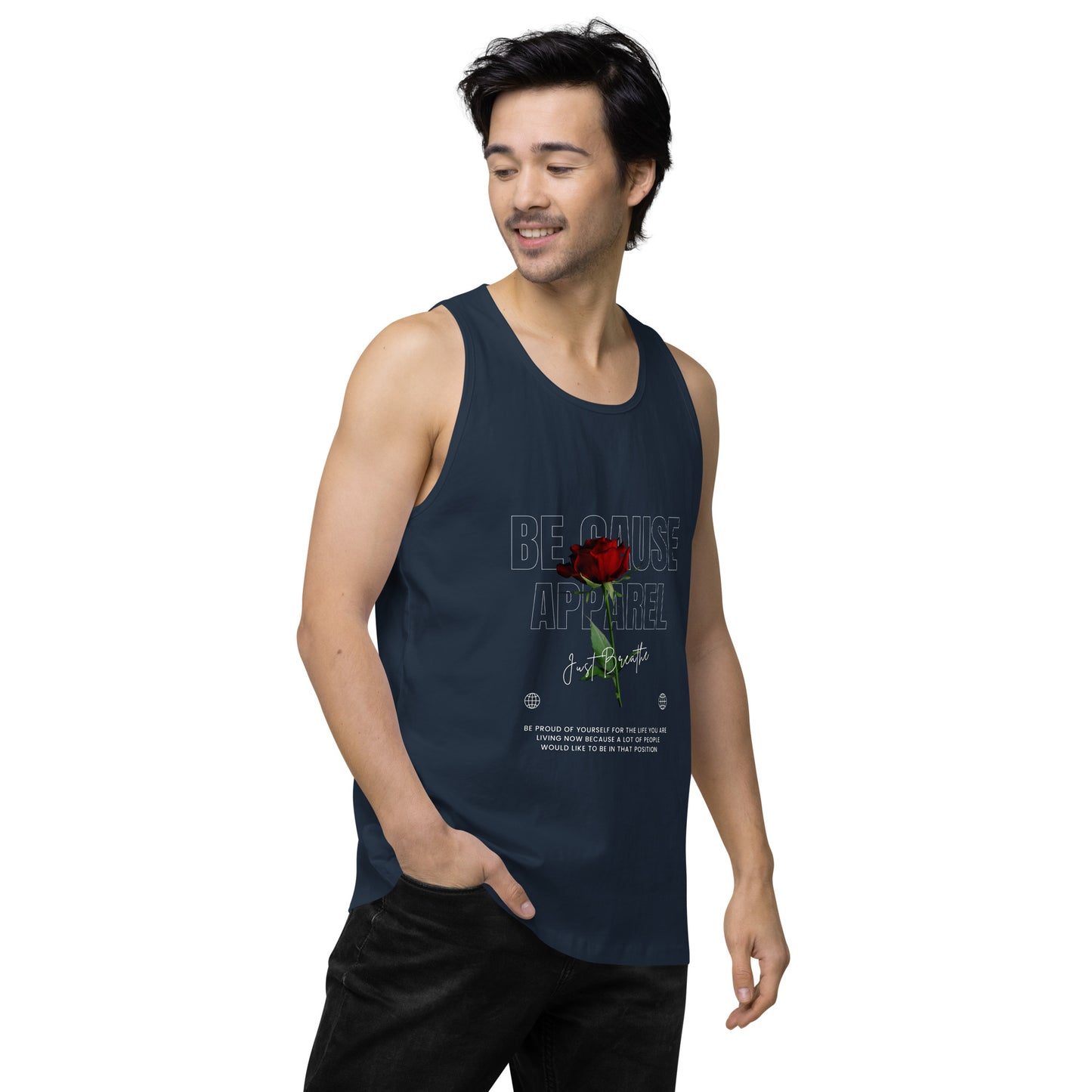 Men’s Rose premium tank top