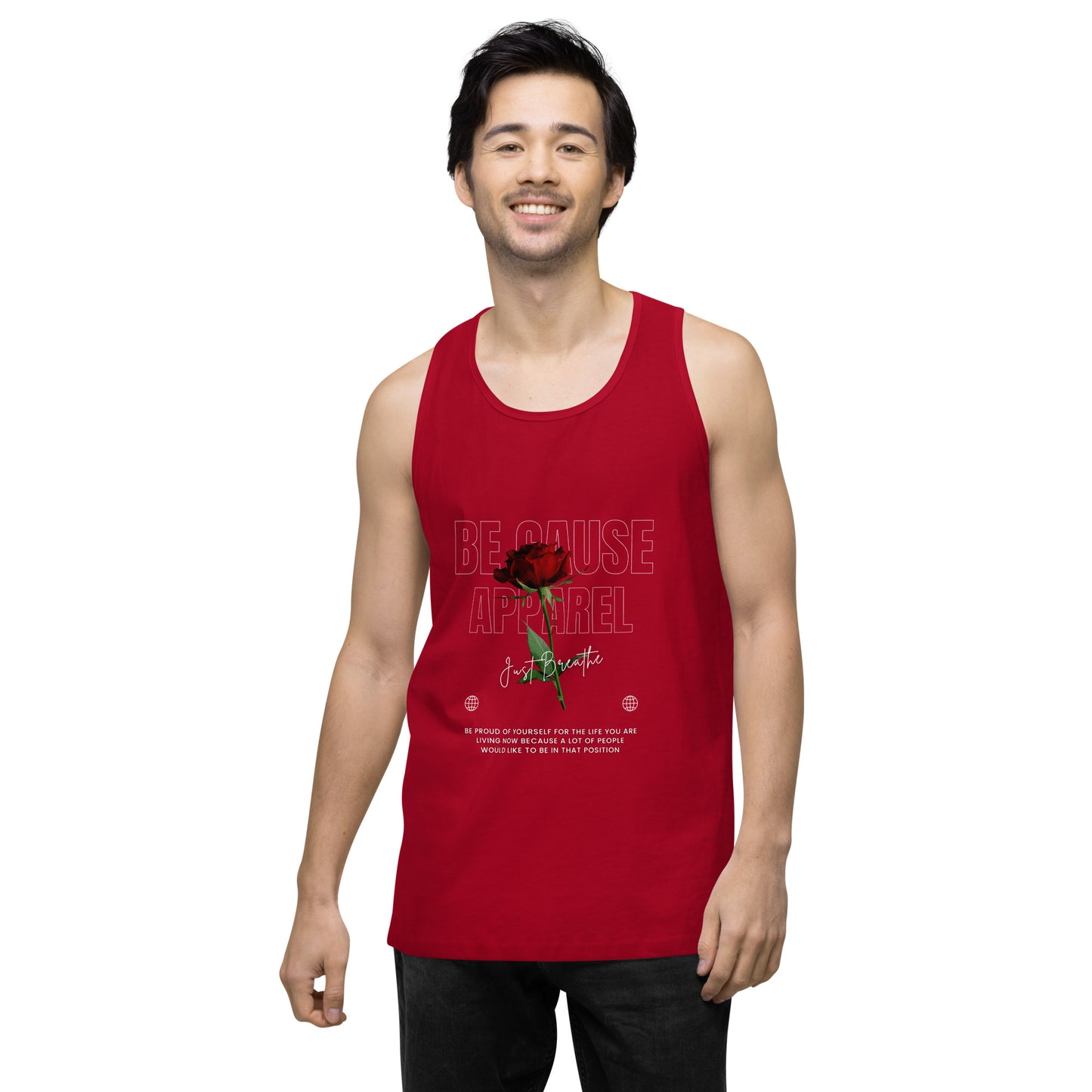 Men’s Rose premium tank top